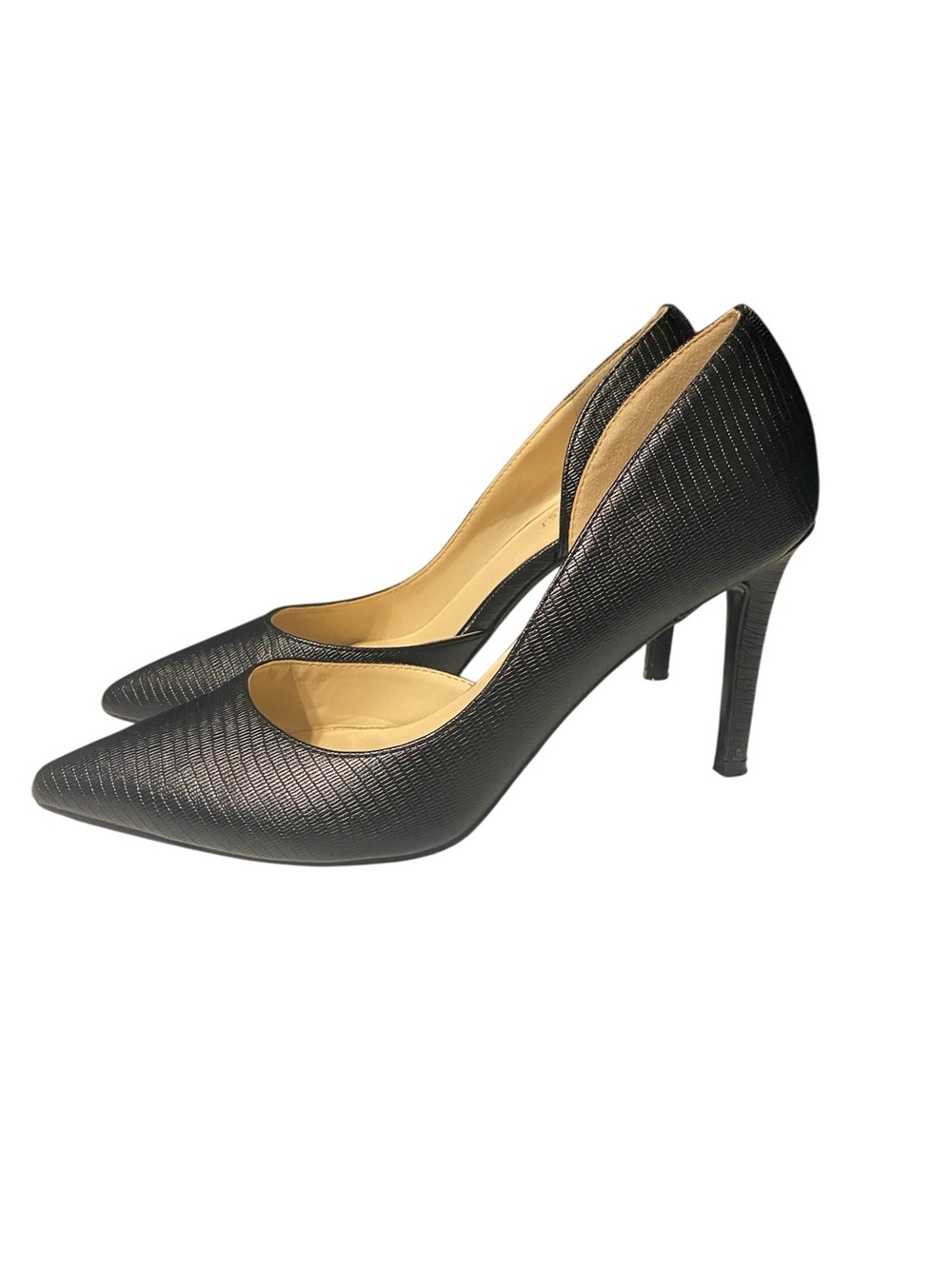 Nine West Black Faux Reptile Heels Evrytime 3 Pump Women’s 8.5
Classic Black
